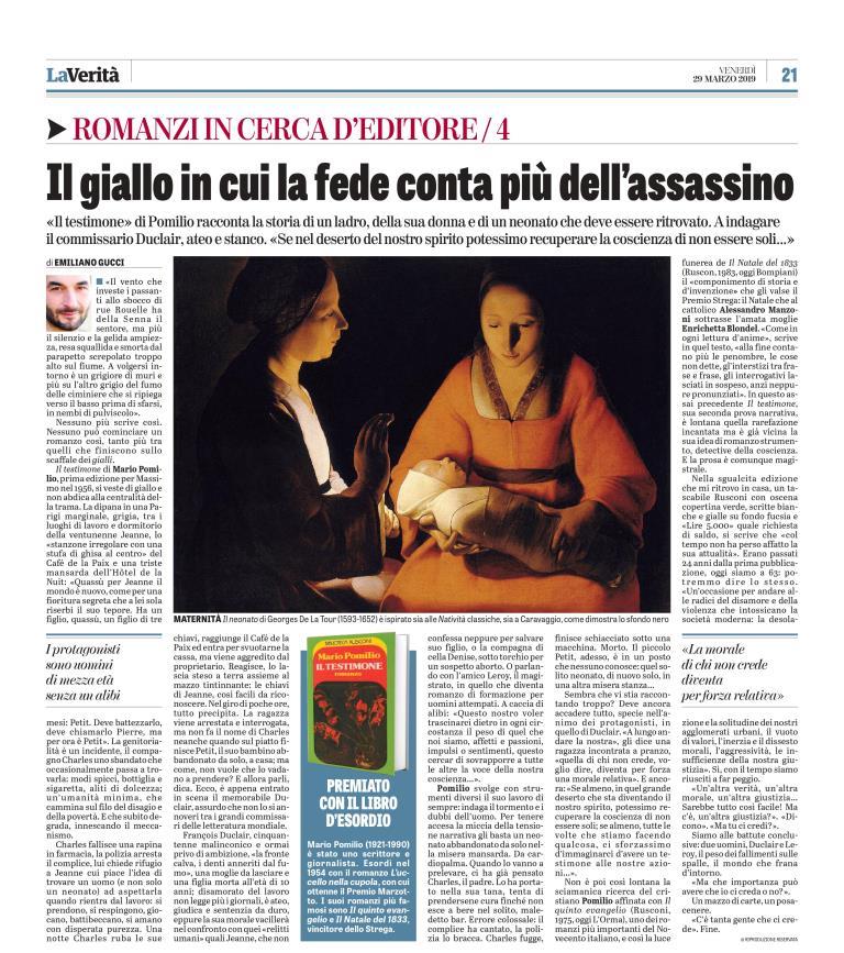 EmilianoGucci's tweet photo. Quattro romanzi del #Novecento da riportare in libreria (da me raccontati su @LaVeritaWeb):
Verità e menzogna di #Piovene
Mamma marcia di #Malaparte
Un'anima persa di #Arpino
Il testimone di #Pomilio https://t.co/8Xq9UUUEFa