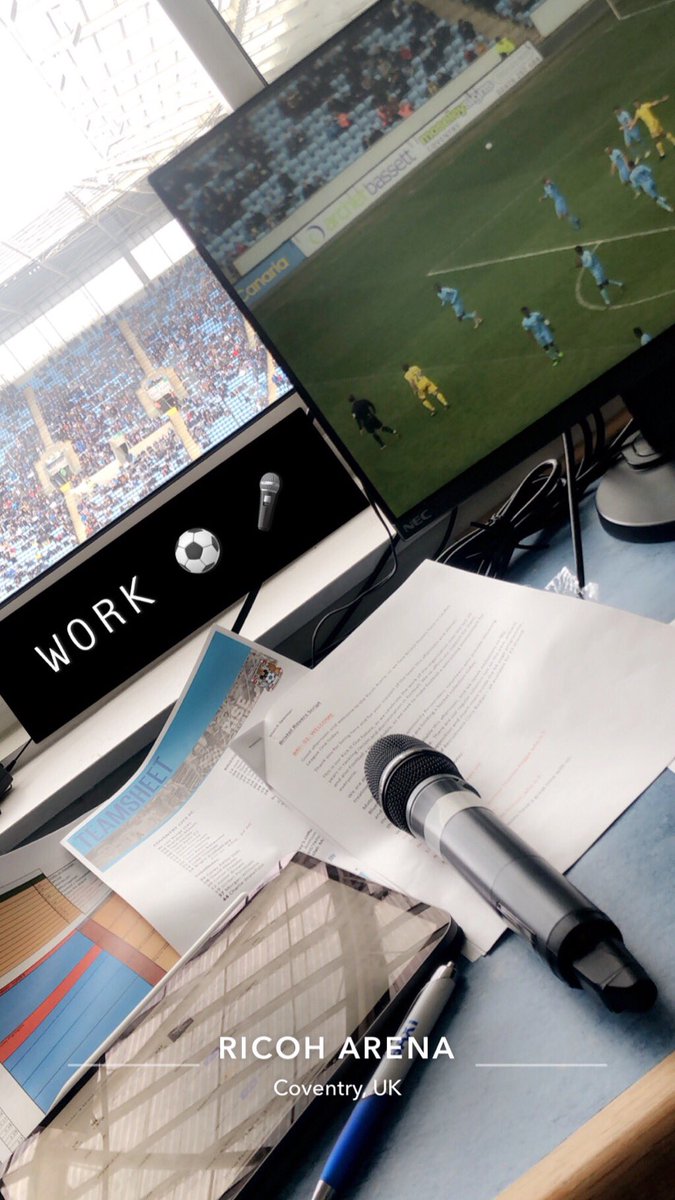 JohnDalziel's tweet image. Doing a double shift today! ⚽️ 🏒 

First @RicohArena for @Coventry_City v @Official_BRFC before tonight’s big @covblazehockey play off game! 🎤 

#Announcer #Work #DoubleShift #CCFC #PUSB #COYB