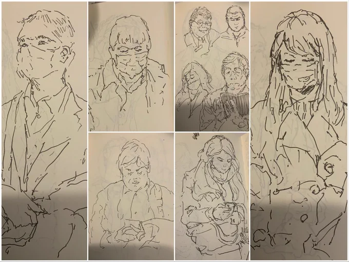 #電車スケッチ
なかなか精度もスピードも上がらない。1日でもサボると全然描けなくなる。
もちろん少しづつ力にはなってるのはわかるけど、ここしばらくは3歩進んで2.5歩下がる感じだ... https://t.co/1uQqVRgfvJ 