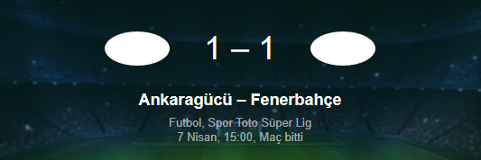 BetebetC's tweet photo. #Ankara 'da kazanan çıkmadı!
#Fenerbahce - #Ankaragucu ile 1 - 1 Berabere kaldı.
Goller Tyler Boyd ve @HAK3 https://t.co/bsgm5u5fnJ