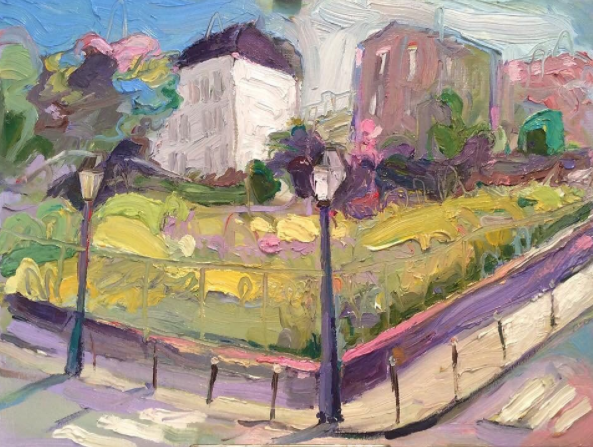 "The Last Vineyard in Paris".
#artspace #paint #gallery #abstractexpressionist