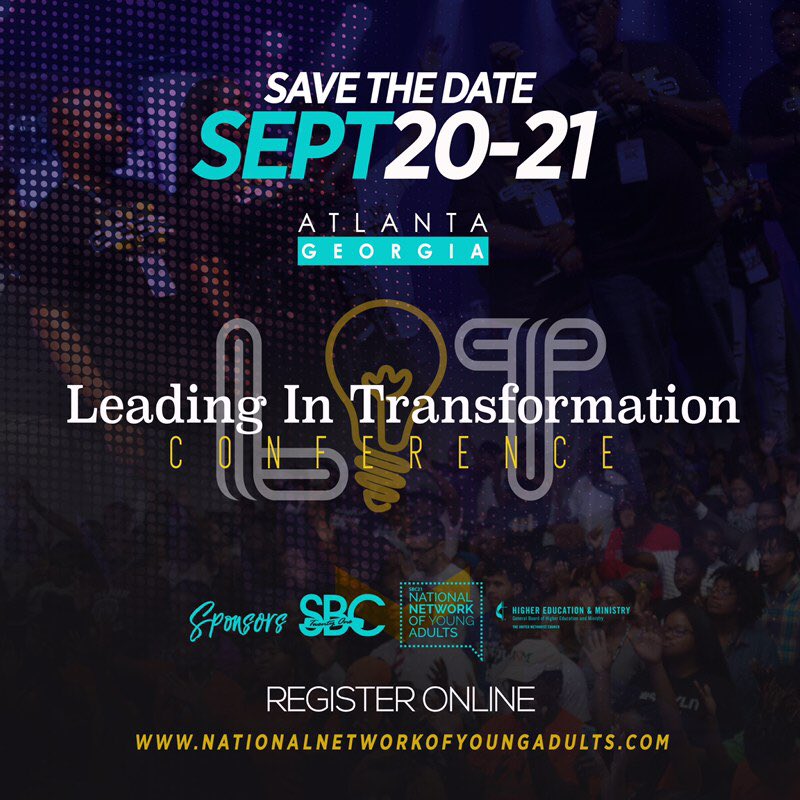 NNYALIT's tweet photo. Are you Ready?
🔹
LIT CONFERENCE 2019 is coming back to Atlanta for two days of Transformational Leadership Development.
•
September 20-21, 2019
Atlanta, GA
•
#LeadingInTransformation #LITconference #StayLIT #LITNATION
#NNYA #SBC21 #UMC #UMCYCI #HBCUpride #hbcuconference https://t.co/XMIxyJUpj9