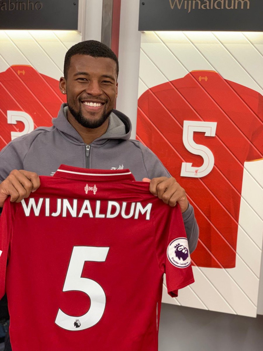 wijnaldum jersey number