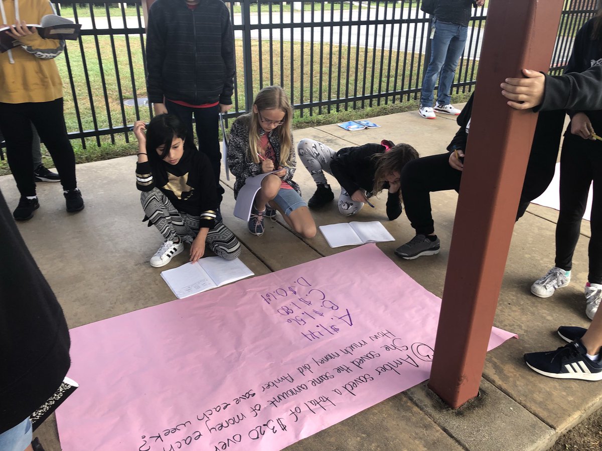 5th grade Math STAAR Field Day. Learning was fun! What a great morning! Ss had a blast! @ScarboroughNISD #5thgrade #fieldday #math
