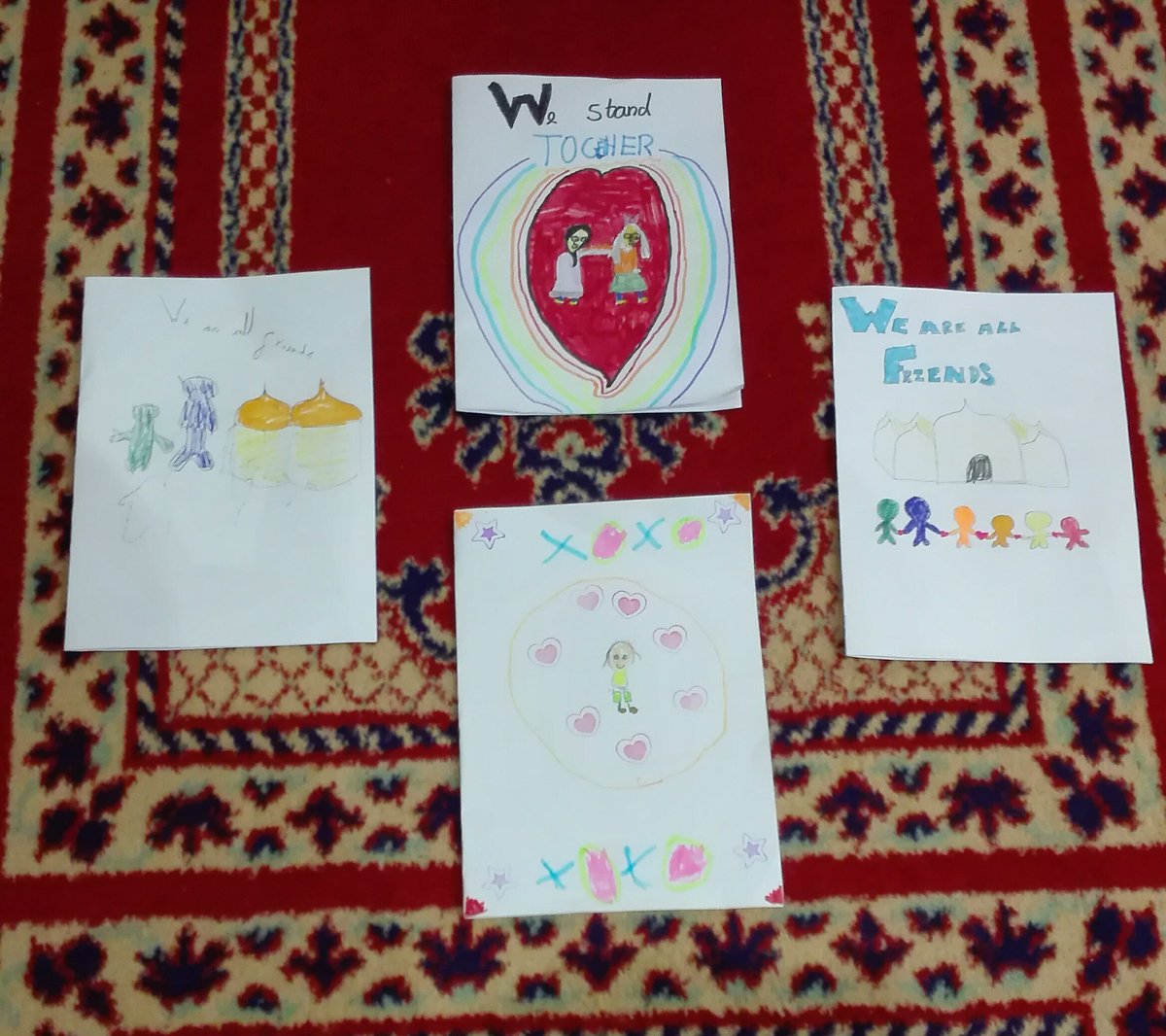 WimbledonMosque's tweet photo. BIG thanks for all the support since #Christchurch attacks including:

@CTK_JandPGroup
@Clare_Langford
@nicholascoke
@MertonPSC 

Special thanks to @gridmummies &amp; children for wonderful cards!

Join us today @WimbledonMosque for our @trinityhospice fundraiser/bake sale from 12pm. https://t.co/F07pAGbgPu