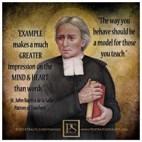 Happy #Feastday #StJohnBaptistdelaSalle, founder of the #ChristianBrothers order “You can work miracles by touching the hearts of those entrusted to your care.”#Lent  bit.ly/2D2iDxs