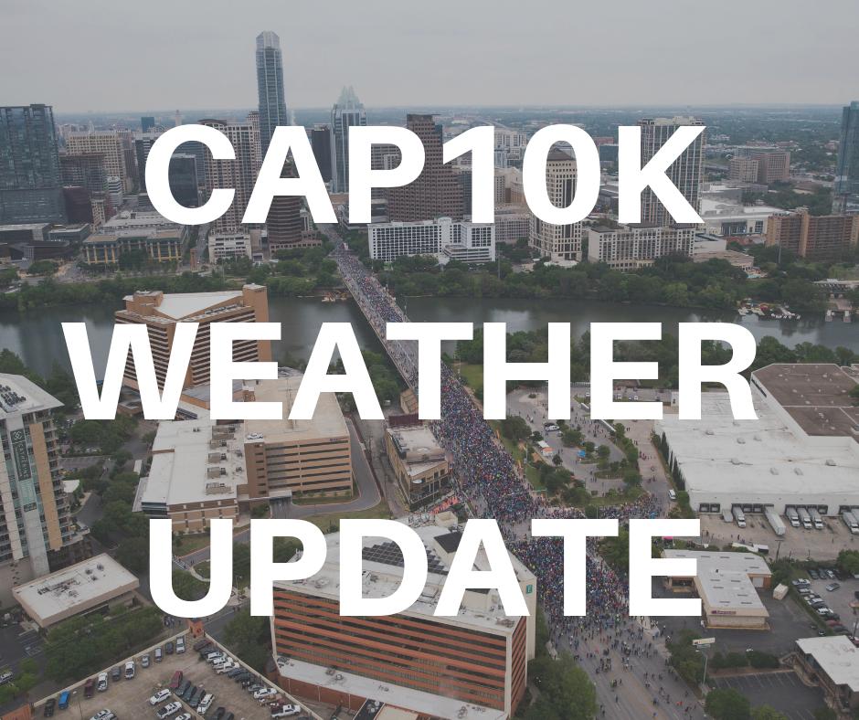 cap10k's tweet image. The 42nd Statesman Cap10K has been delayed by 30 minutes this morning. For your safety, please stay in your cars and do not congregate on the Ann W. Richards Congress Avenue Bridge. We will send another update at 7 a.m. Thank you.