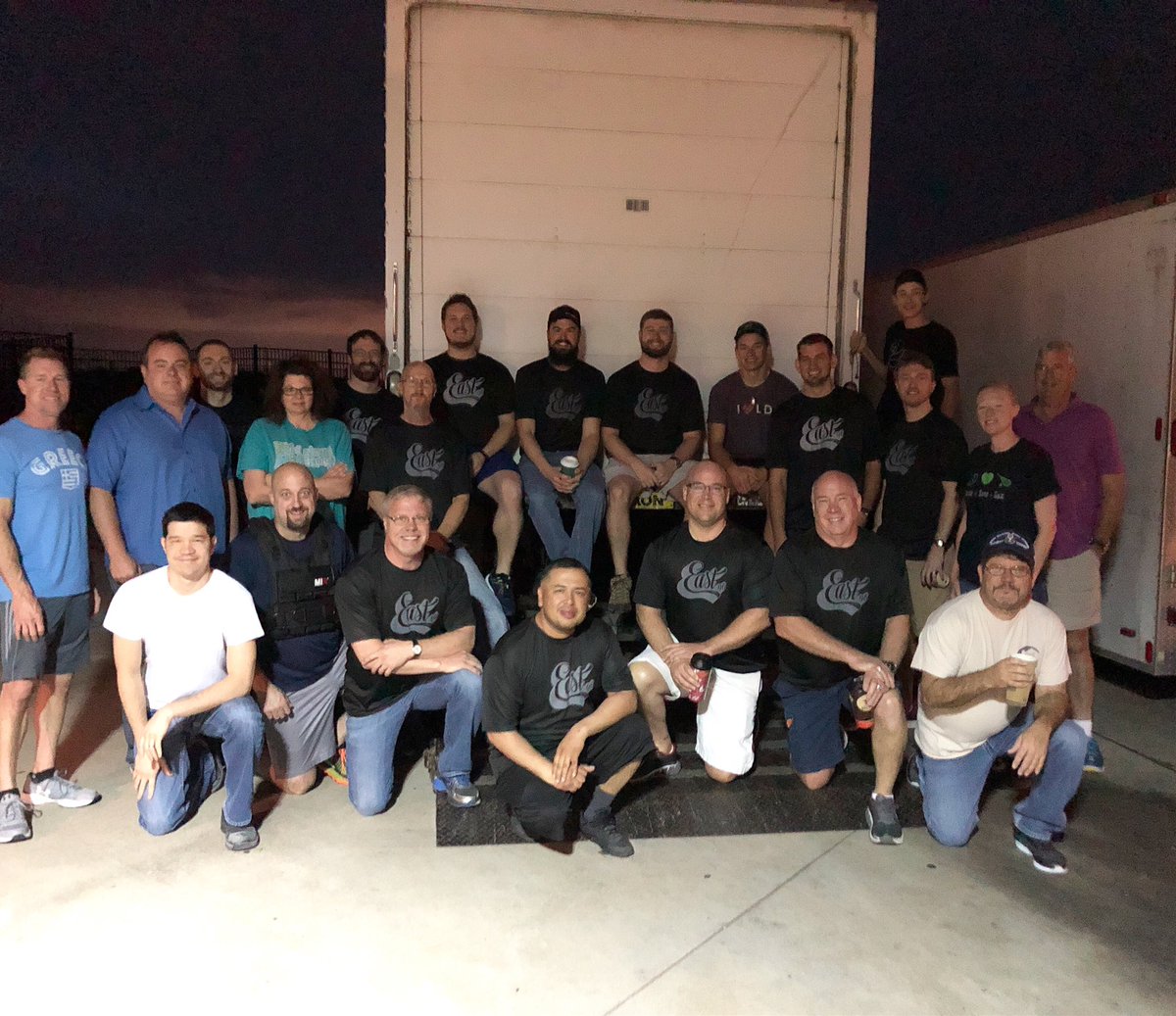 AaronLutz08's tweet photo. Inspired by our teams that show up early to “be the church” so we can have church. Our Setup & Teardown Team was 22 strong at 6:15 this morning. Plus another 15 band/tech/roadie crew. Awesome! Join us for worship this morning at Bayside Intermediate. #cccc #E96 https://t.co/79yofxJhTm