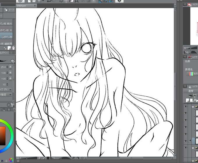 志希にゃん描いてる 