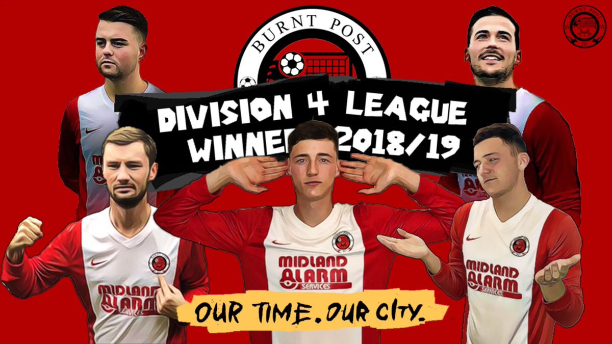 BurntPostFC's tweet photo. WE’VE DONE IT. 

Burnt Post are crowned league winners after defeating @EurocrateLtd 5-0 at home today. 

The win enables us to leapfrog @folly_fc from 2nd place to 1st. Unlucky boys thanks for the support along the way, meow😉 

All eyes now on the cup final. 

#BPFC #TrebleOn https://t.co/vklMif5i89