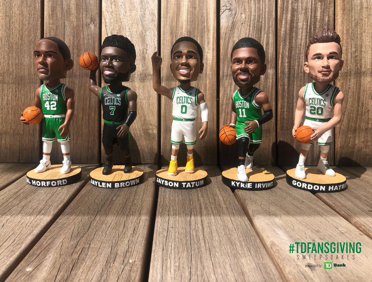 celtics's tweet image. Looking for the full @TDBank_US bobblehead set? Just retweet for your chance to win #TDFansgiving 

No purchase necessary. Must be 18 or older. View official rules for details: on.nba.com/2OTpqOQ