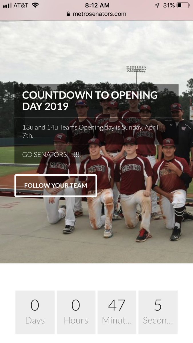 MetroSenators's tweet photo. Less than 1 hour from the first pitch of the Senators 2019 season. Go Senators!! #metrobaseball #metrosenators @nvtblbaseball #nvbaseball @novabaseballmag #goodluckboys https://t.co/l1dXAmKIja