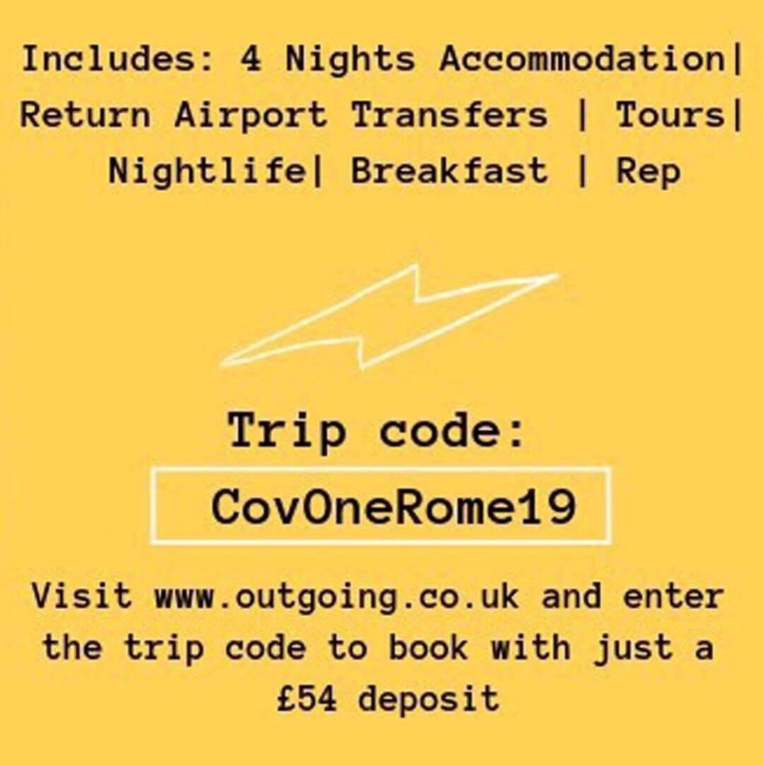 oneworld_cusu's tweet photo. One World to ROME. 
Please follow the link in your email to book the trip. 
Limited space. 
Don't forget to book flight tickets! All the information available in the email.
CGE funding information available in the email. 
#cusu #oneworldcusu https://t.co/pnbRTnT0w7