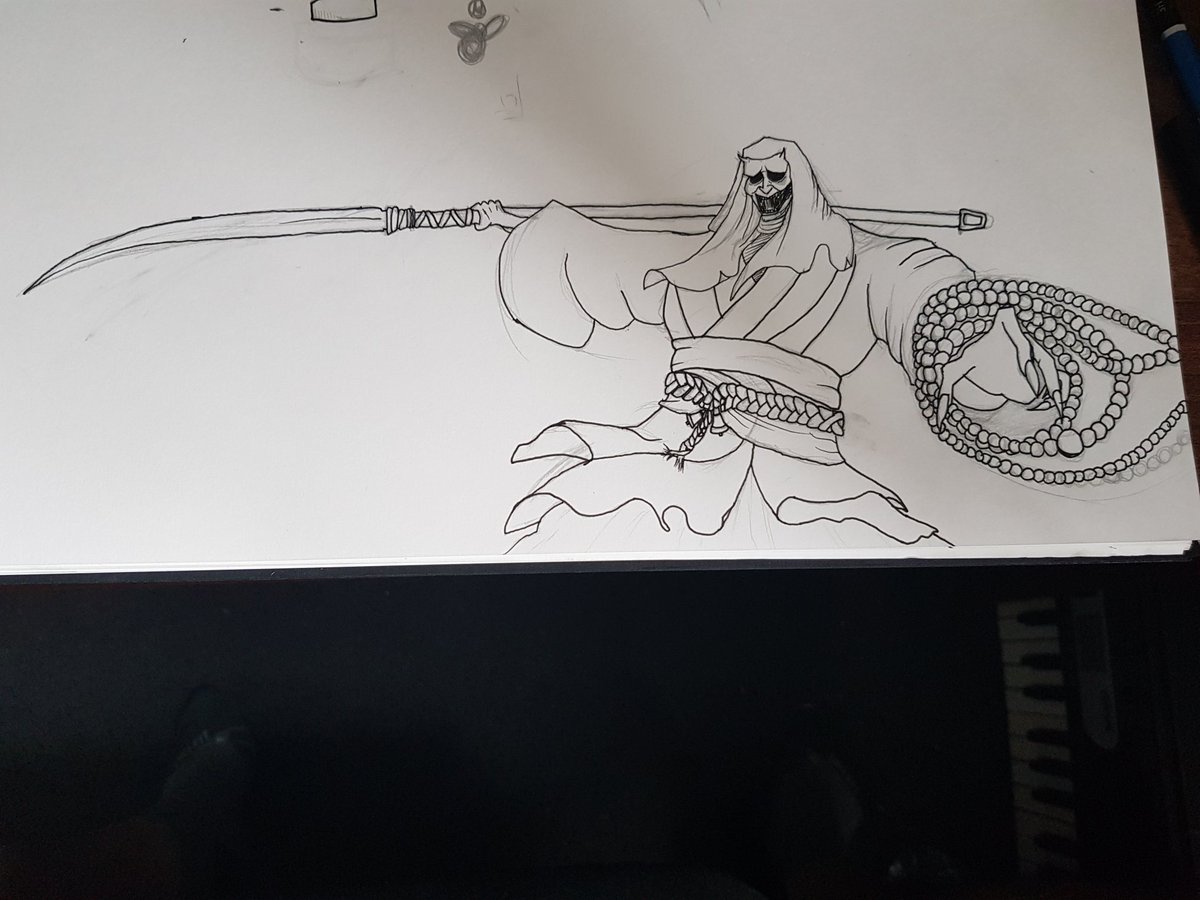 Soup_20 on X: "Quick tattoo design. Corrupted Monk. #tattoo #INK #art #commissions #art https://t.co/vEHQd6eZdy" / X