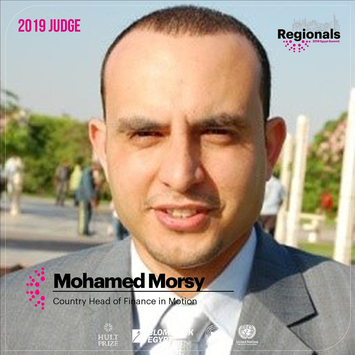EgyHult's tweet photo. We are honored to have business expert ✨Mohamed Morsy✨ the Country Head of Finance in Motion, as one of our esteemed judges for the 2019 Regional Summit Egypt, where more than 400 youth will be pitching!
#HP19 #ForUsByUs #HultPrize #RegionalsEG @blombankegypt https://t.co/Q7h00h8VuV