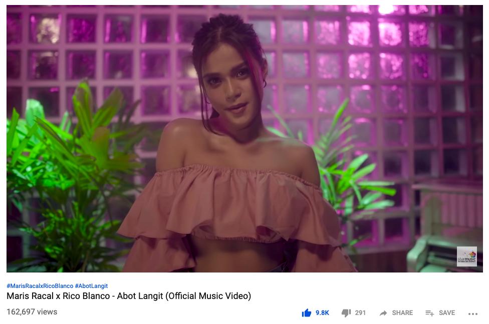 MARISCharts's tweet photo. YOUTUBE | UPDATE

Abot Langit MV (2019) - Maris Racal x Rico Blanco = 162,697 views
LINK: https://t.co/nq5zqZPcQ8

#AbotLangit  @MissMarisRacal https://t.co/YBcznDikhO