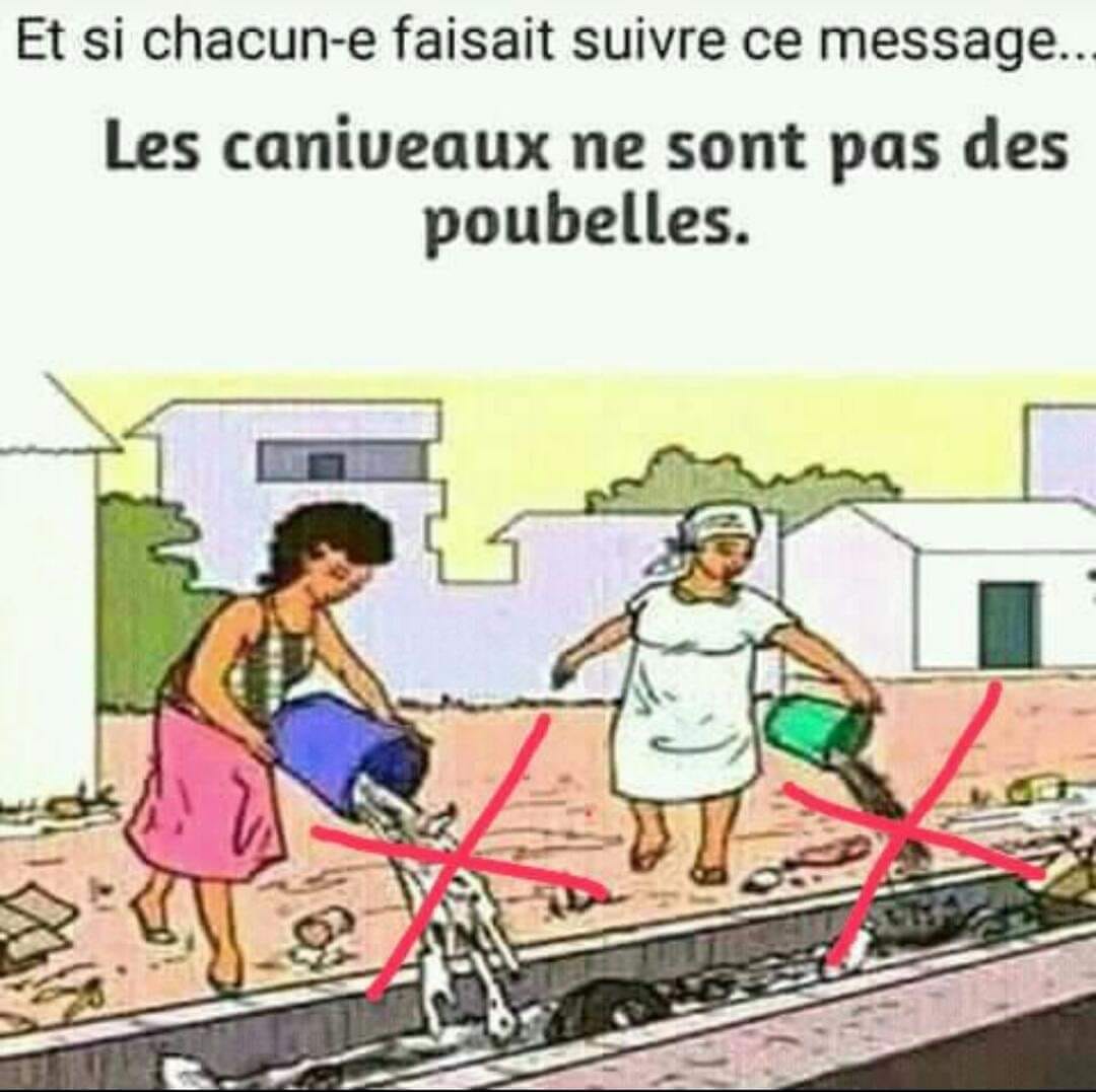 #Culture_du_civisme_environnementale : les #caniveaux ne sont pas des #poubelles.
Faites passer le message !
#Propreté #Environnement #Mbalit #Gestiondesdéchets #Kebetu #Senegal