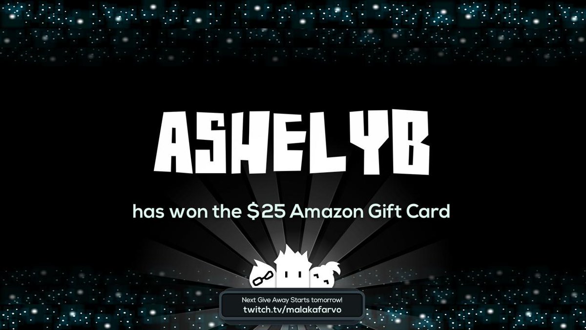 ForBestHosting's tweet image. AshelyB has won the last giveaway!  Next giveaway in an hour, be There! twitch.tv/MyChannel