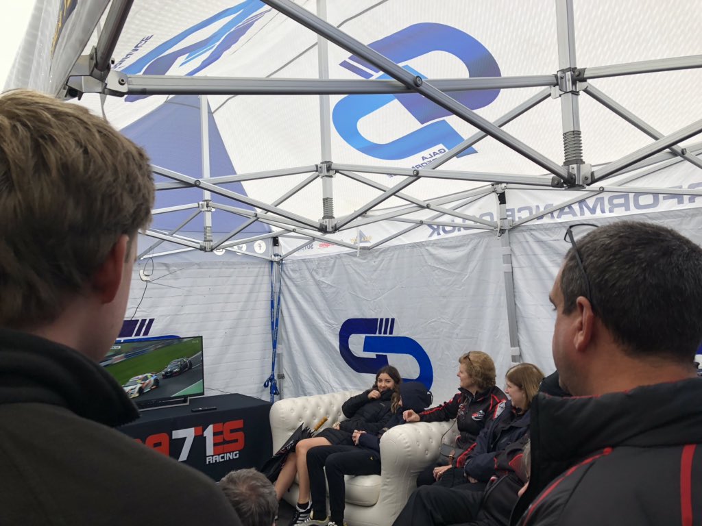 MaxCoatesRacing's tweet photo. All change here Brands Hatch!  We’ve been watching BTCC race one via ITV4 in our new @GalaPerformance tent! 👀

RENAULT CLIO CUP RACE TWO: 14:55 (new time) 🏁 https://t.co/QakZK0uMch