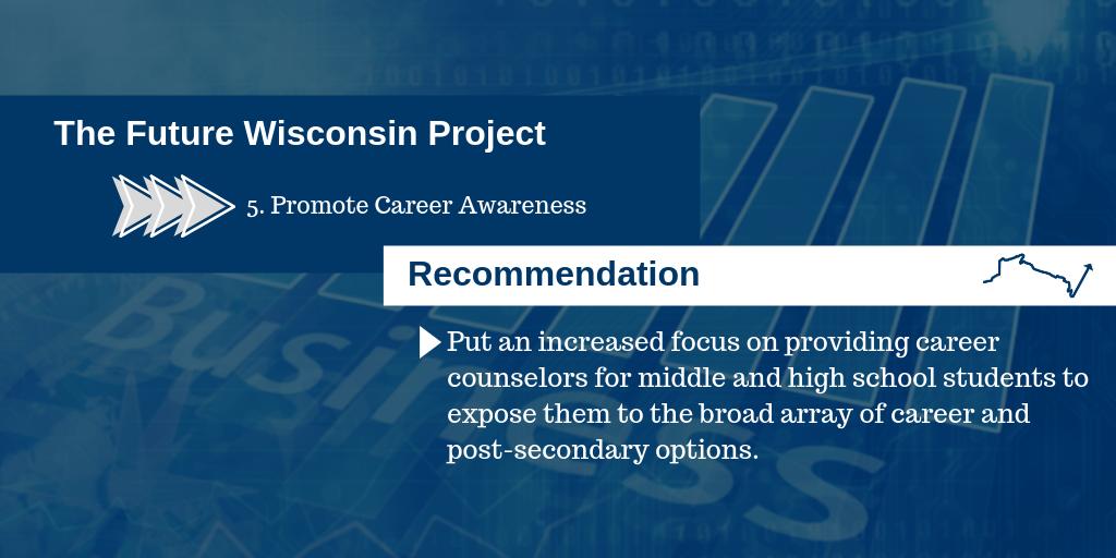 WisconsinMC's tweet photo. Wisconsin needs to continue to - Promote Career Awareness.
Find out more about this in The Future Wisconsin Project report π½π½π½
https://t.co/PkR2RxXsts
#Wisconsin #Workforce #Solutions #Business #FutureWisconsinProject https://t.co/KTezfCeMzz