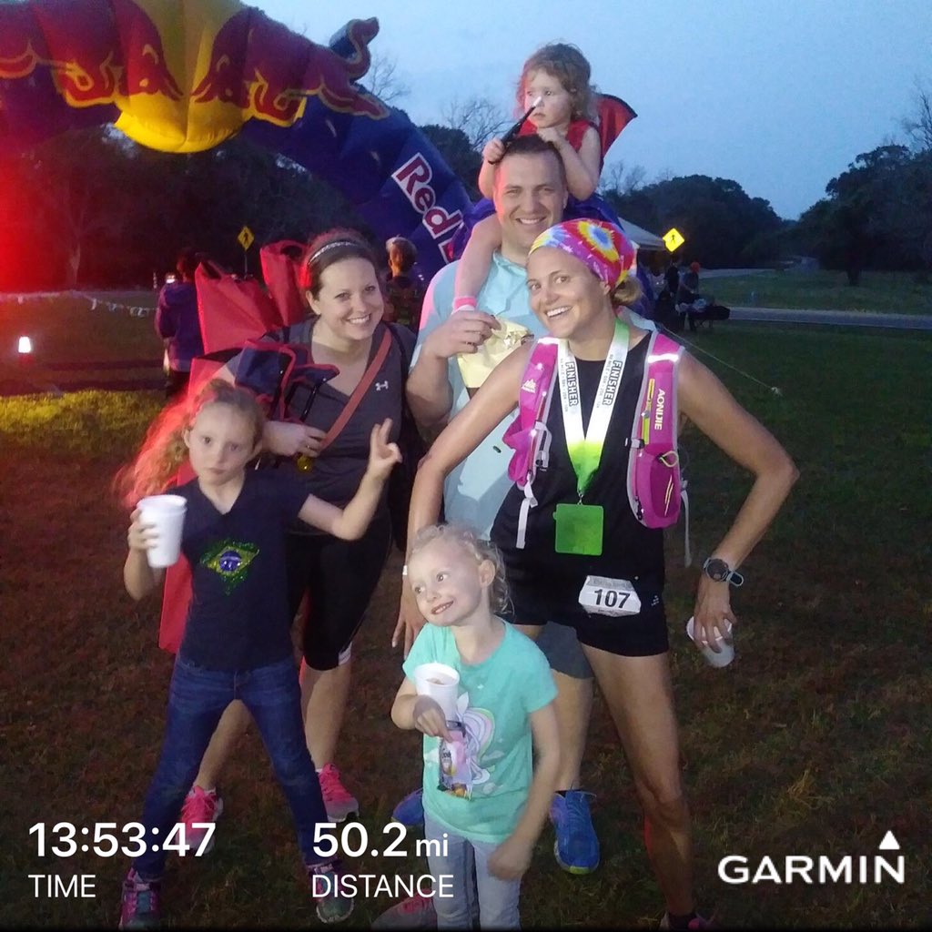 CaraBartek's tweet photo. I may not be the fastest runner but I certainly have the best cheering section!!!!! #trot #trailracingovertexas #brazosbend50 #gators #womenwriters #texaswriters #stem #stemeducation #serafinalovesscience #icantwalk https://t.co/yvLXglfZJ7