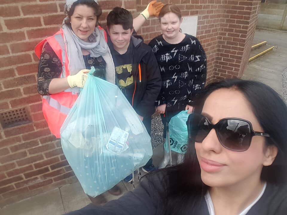 The Great British Spring Clean!  Chadderton WI joined forces this morning with members of St George’s Church and our local Councillors <a href="/shah_arooj/">Arooj Shah</a> and Graham Shuttleworth, to do a litter pick in our local area.  Well done everyone 👏🏻 💪🏻 #lovewhereyoulive #iamwi