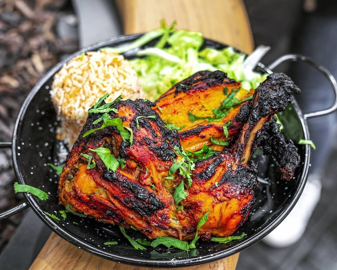 IndigoStFood's tweet photo. Even if the is almost over, we’re here to delight you with this amazing #TandooriChicken 🍗 #indigostfood #londonrestaurants https://t.co/OkAFPV6K20