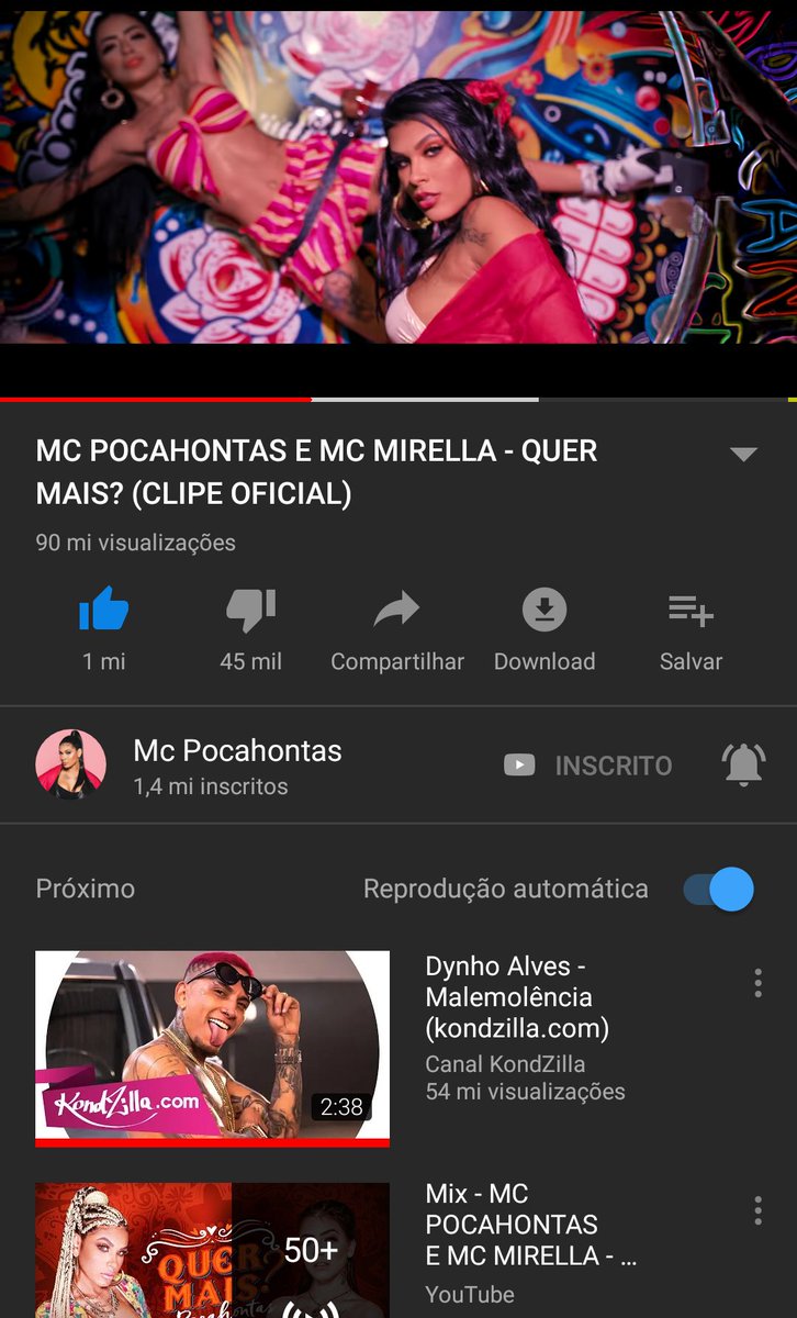 MineirodaPocah's tweet photo. Quer Mais? Atingiu a marca de 90 Milhões de Visualizações no YouTube e 26 Milhões de Streaming no Spotify 👏 H-I-T-M-A-K-E-R ❤️ #QuerMais? https://t.co/G81ETwsmG3