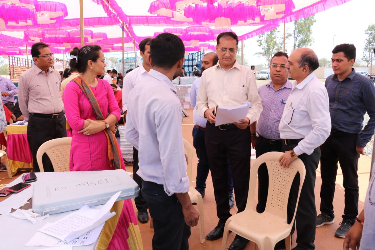 EVM distribution to each AC of Gir SOMNATH work review in presences of Dy Coll, MAM @ INAJ strongroom