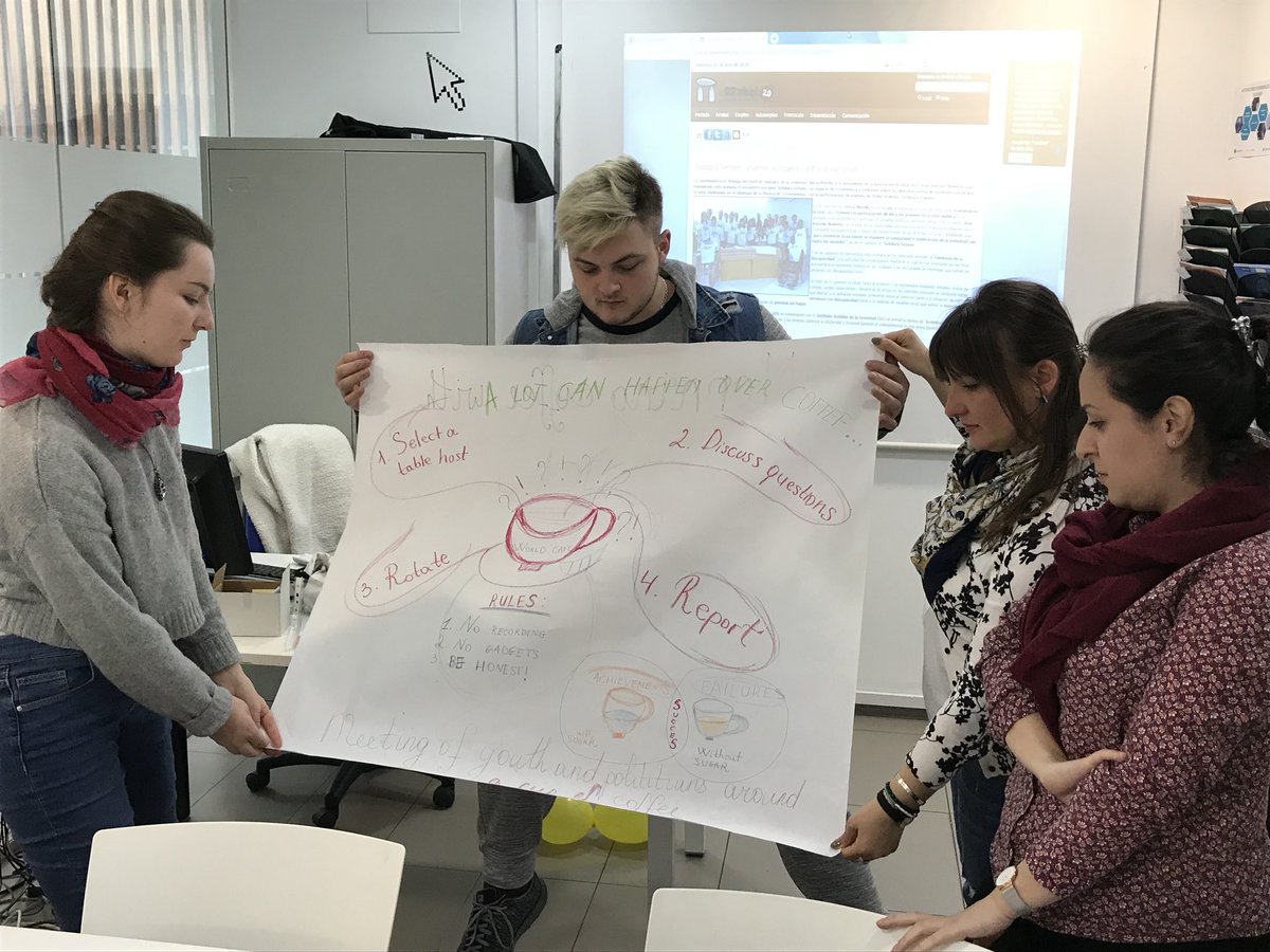 ArrabalAID's tweet image. Compartiendo el proyecto @BdTMalaga Bailén Miraflores y #Livelibrary con participantes de #YouthActivation, para posteriormente trabajar en ideas sobre juventud y política.