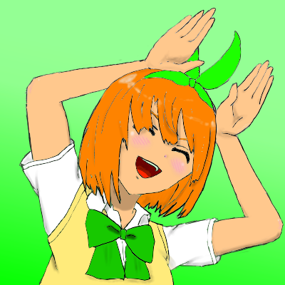 ともさんさんがTwitterに投稿した中野四葉(五等分の花嫁)のイラスト。