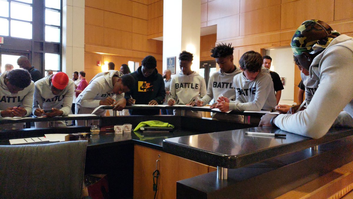 FOOTBALLVILLETV's tweet photo. #1 in the Nation Miami Immortals (15u) @FSUFootball this morning!! #MakeAPlay7v7 #Footballville #FSU https://t.co/O42caSOoku