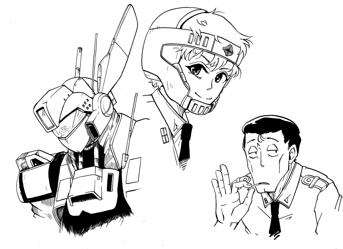 絵の練習。パトレイバー 