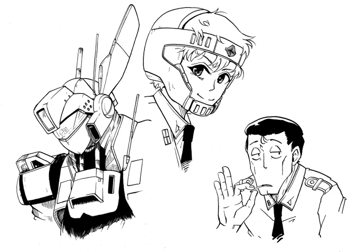 絵の練習。パトレイバー 