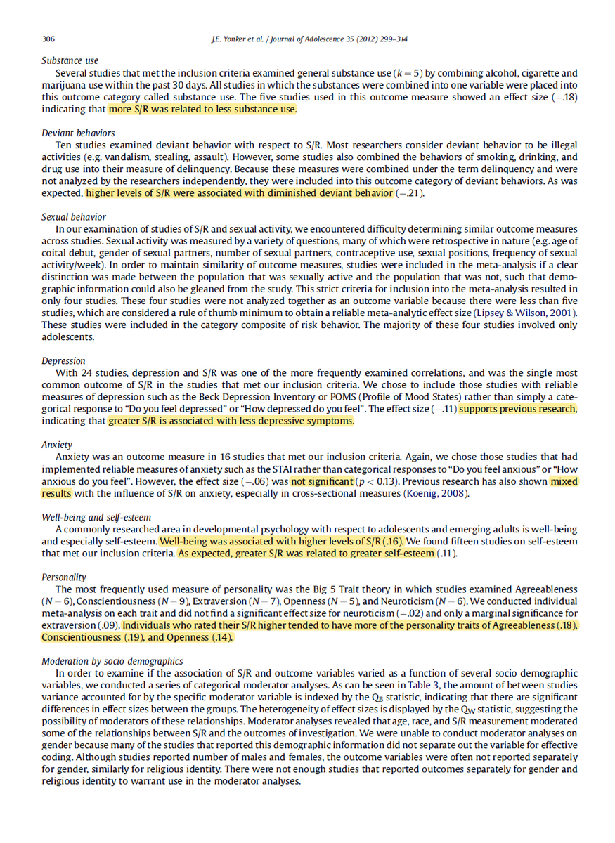 More religion results in lower alcoholism, marijuana use, smoking, crime, depression, anxiety, & results in higher self-esteem and well-being. Less religion results in the exact opposite and has an overall negative effect on life in all categories. https://www.sciencedirect.com/science/article/pii/S0140197111001138