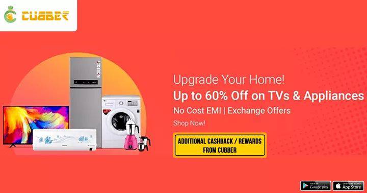 cubberonline's tweet photo. Buy latest TVs & other home appliances and get upto 60% Off.
Also Cubber Users Get Upto 3.2% Reward From Cubber.
Buy Now: https://t.co/izMQLn72rc
#CubberApp #Electronics #Appliances #TV #HomeAppliances https://t.co/BVfkZgJMU2