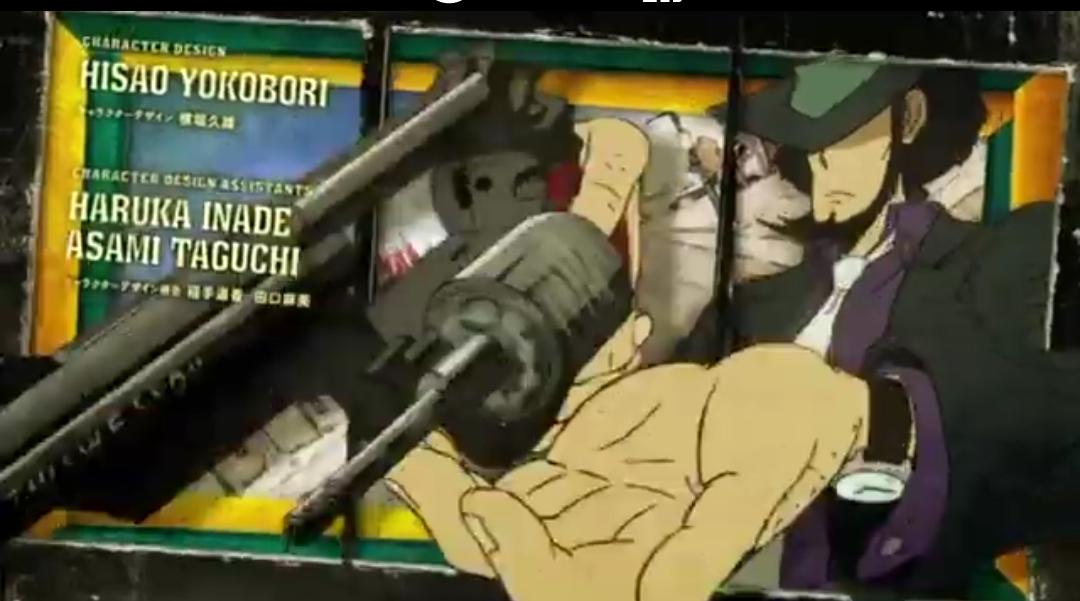 からあげた 映画に出てくる銃を構えるかっこいい男性 次元大介