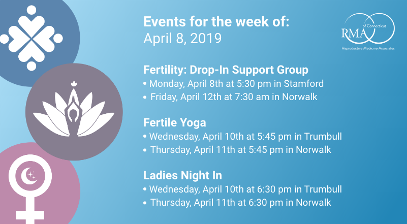illumefertility's tweet photo. Join us for 3 events this week in our #Stamford, #Norwalk and #Trumbull offices! For more information on our upcoming events visit: https://t.co/IzjHx8VdNK #SupportGroup #InfertilitySupport #TTCCommunity #FertileYoga #Yoga #Support #IVF #IVFSupport #Fertility #Infertility https://t.co/toieGmav6V