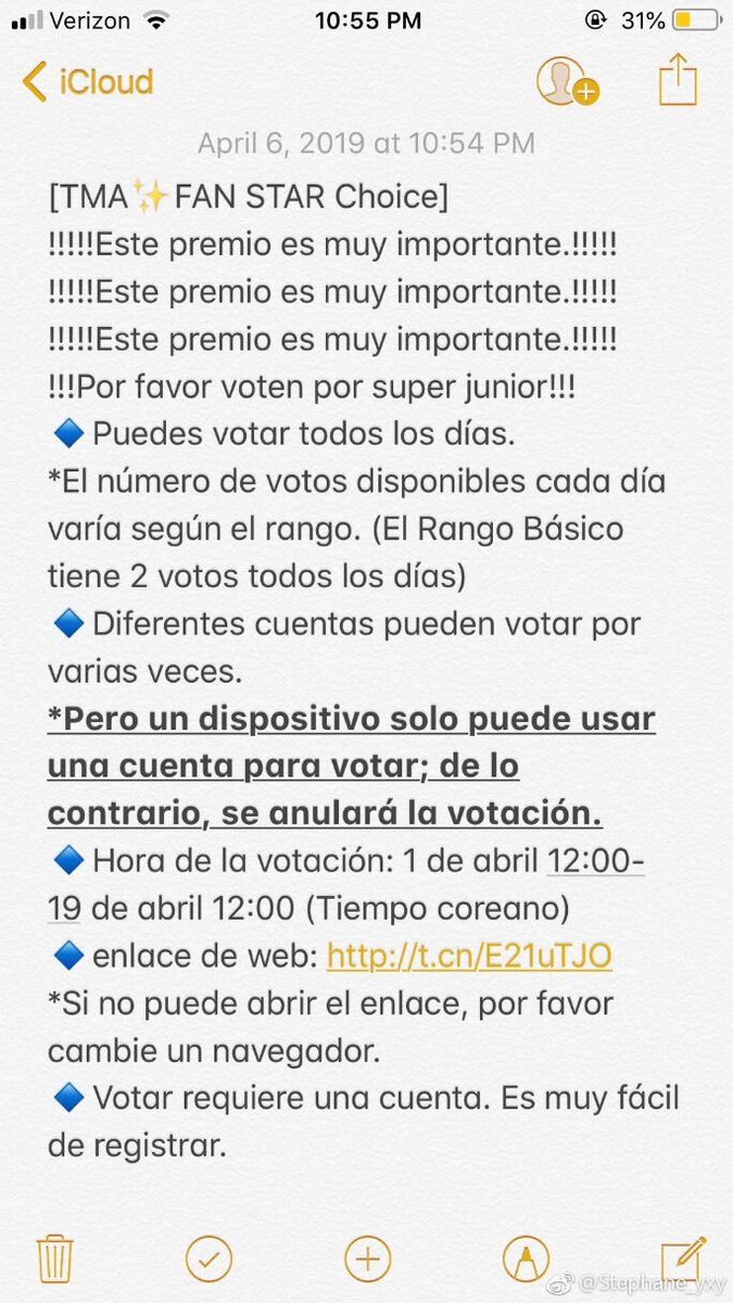 _kagamine00's tweet photo. https://t.co/LKKqCxbDCC
[TMA✨FAN STAR Choice]
!!!!!This award is very important!!!!!
!!!!!This award is very important!!!!!
!!!!!This award is very important!!!!!
!!!Please vote for Super Junior!!! https://t.co/xm6S1aCBAK