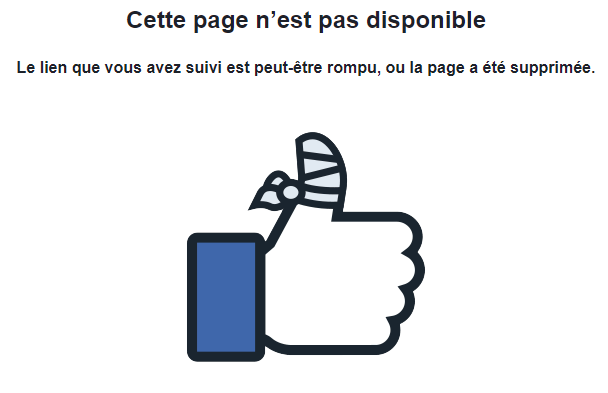 [Message de service] Notre page <a href="/facebook/">Facebook</a> a été totalement supprimée de la plateforme, prétendument pour des posts non conformes à leurs "Standards de la Communauté"... 
Nous travaillons actuellement à résoudre le problème pour revenir très vite en ligne.