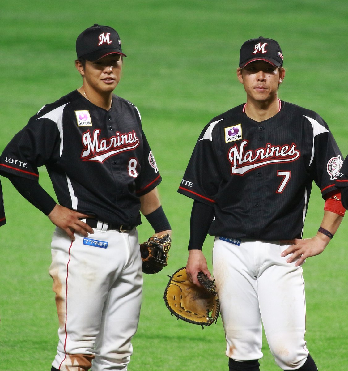 Y Photo あらっ シンクロしてる 19 4 7 千葉ロッテマリーンズ Chibalotte 鈴木大地 中村奨吾 ヤフオクドーム