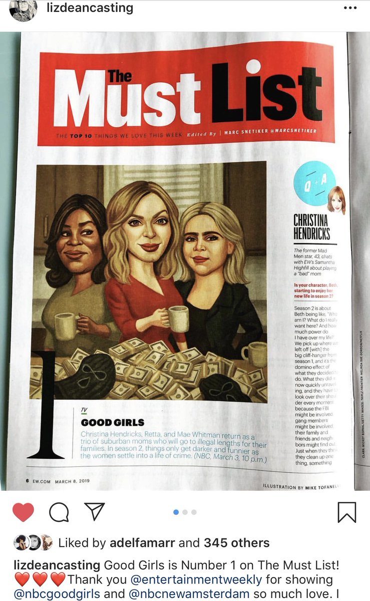 SuperKelli24's tweet photo. So @EW put @NBCGoodGirls on the #MustSeeList 🥰 This means EVERYONE WATCH! You won’t regret it!

#GoodGirls @unfoRETTAble @maebirdwing @MannyMontana @MatthewLillard #SaveNBCGoodGirls #SaveGoodGirls #RenewGoodGirls #RenewNBCGoodGirls @NBC https://t.co/UIEaNi8Kd1