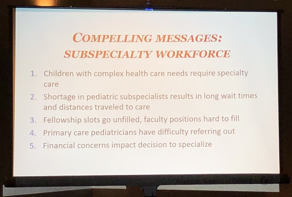 DrJenChen4kids's tweet image. Bottom line: We need more pediatric subspecialists (strategically placed) to help kids get more #AccessToCare, as well as more support for those subspecialists (compared to adult specialists) #AAPLegCon #WorkforceProblems #PutKids1st