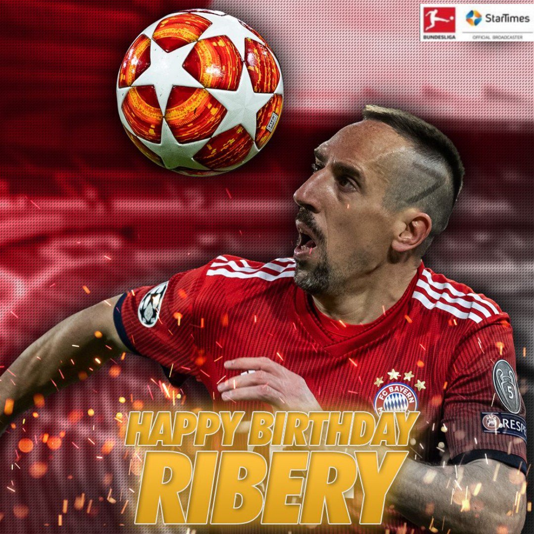 Happy Birthday to winger, Franck Ribéry!  