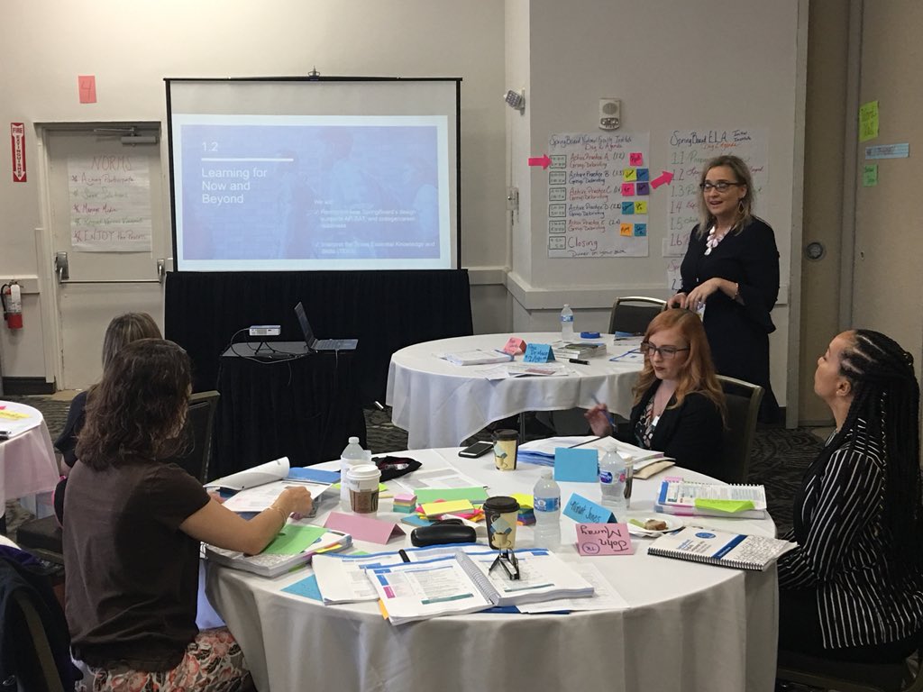 SachseMrMurray's tweet photo. Pod 4...the “Quad Squad”...#PODMarvelUs...rocking the start of an amazing day!! Go Kristi!! #SpringBoardPL #SBNationalFaculty @DougSBoard @JmanleyJulie https://t.co/lFTJ8QKrYA