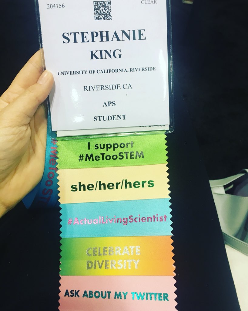 stephaniejsking's tweet photo. Um, I may have gone a little overboard on ribbons... #ExpBio #APSatExpBio #GILTrainee https://t.co/wXqg7fCuVQ