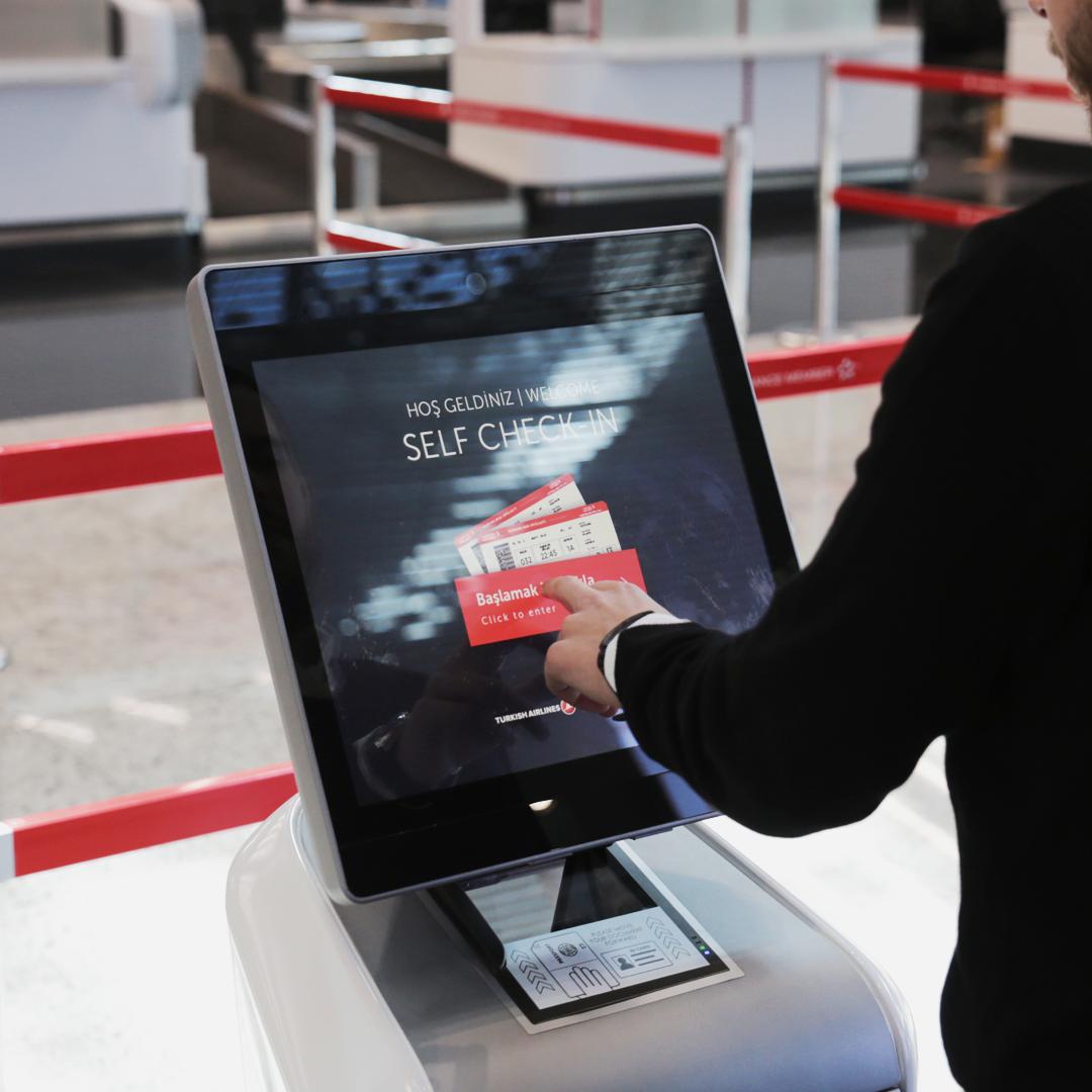 Self-Check in Istanbul Airport