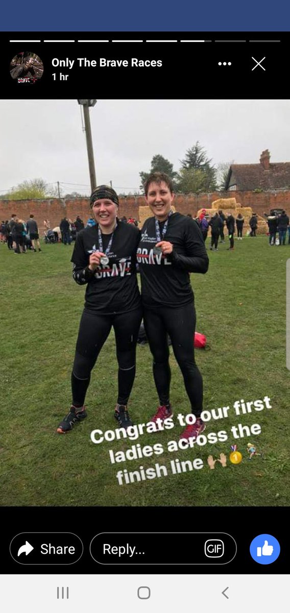 mrsbear83's tweet photo. Wet and muddy morning completing Only the Brave #mudrun #onlythebrave2019 #obstaclecourse #wetandcold #mudeverywhere🙈 #firstgirlstofinish https://t.co/OxI601U9tI