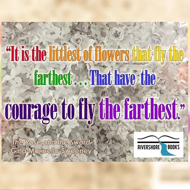 This week's Rivershore Voice is Gina Marinello-Sweeney with a quote from her novel, "The Rose and the Sword." bit.ly/2IjlKVp