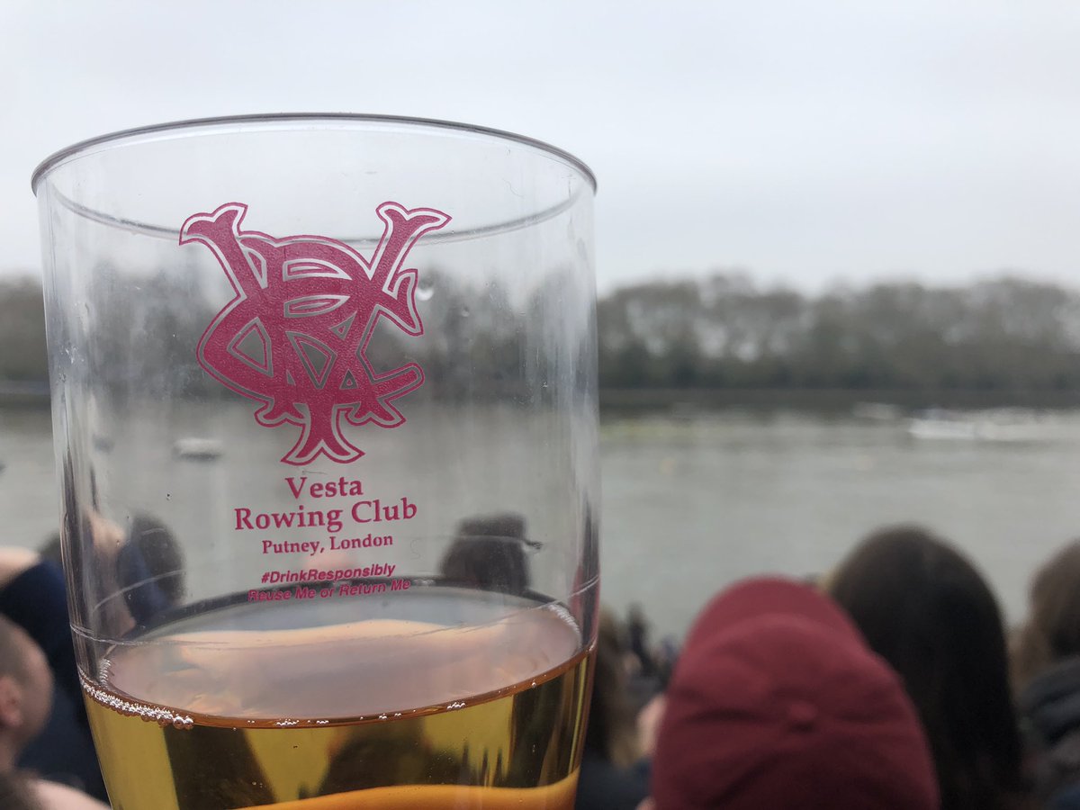 Only one place to watch the Boat Race from #vestarowingclub #boatrace #blurredboatsinbackground